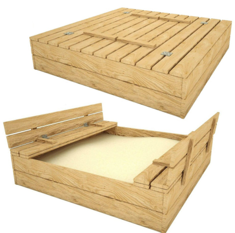 DUŻA PIASKOWNICA DREWNIANA ZAMYKANA DZIECIĘCA 120cm + PLANDEKA PRODUCENT DUŻA PIASKOWNICA DREWNIANA ZAMYKANA DZIECIĘCA 120cm + PLANDEKA PRODUCENT