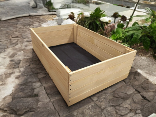 WARZYWNIAK SKRZYNIA NA WARZYWA INSPEKT DREWNIANY 60x120 PODWYŻSZANY 36cm
