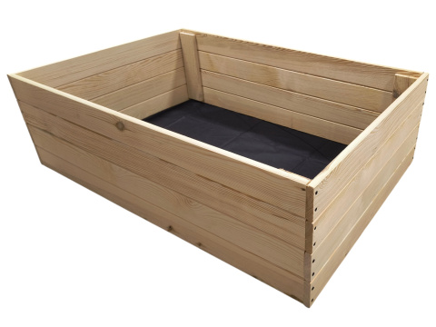 WARZYWNIAK SKRZYNIA NA WARZYWA INSPEKT DREWNIANY 60x120 PODWYŻSZANY 36cm
