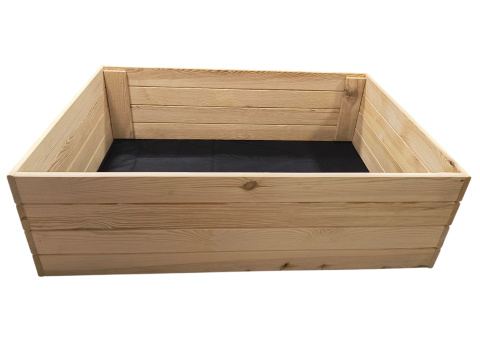 WARZYWNIAK SKRZYNIA NA WARZYWA INSPEKT DREWNIANY 60x120 PODWYŻSZANY 36cm