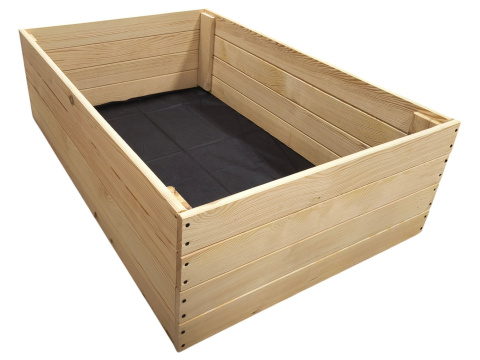 WARZYWNIAK SKRZYNIA NA WARZYWA INSPEKT DREWNIANY 60x120 PODWYŻSZANY 36cm