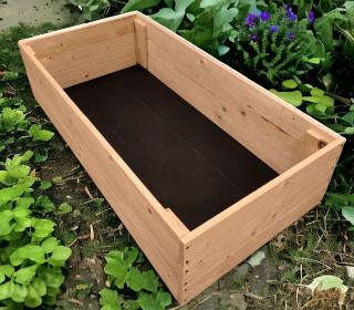 WARZYWNIAK ZIELNIK SKRZYNIA NA WARZYWA INSPEKT DREWNIANY 80x120 WYSOKI 27cm