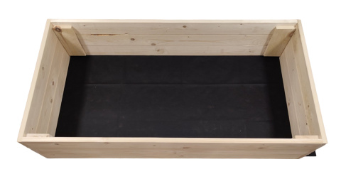 WARZYWNIAK ZIELNIK SKRZYNIA NA WARZYWA INSPEKT DREWNIANY 80x120 WYSOKI 27cm